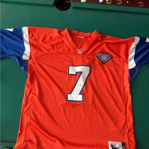 Throwback John Elway #7 Authentic Mitchell & Ness Football Jersey